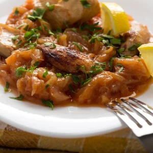 Stewed or Grilled Conch  (Lanbi an Sos / Griye)