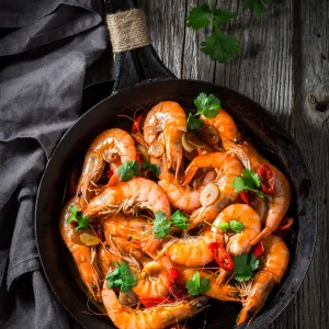 Creole Shrimp  (Kribich an Sos Kreyol)